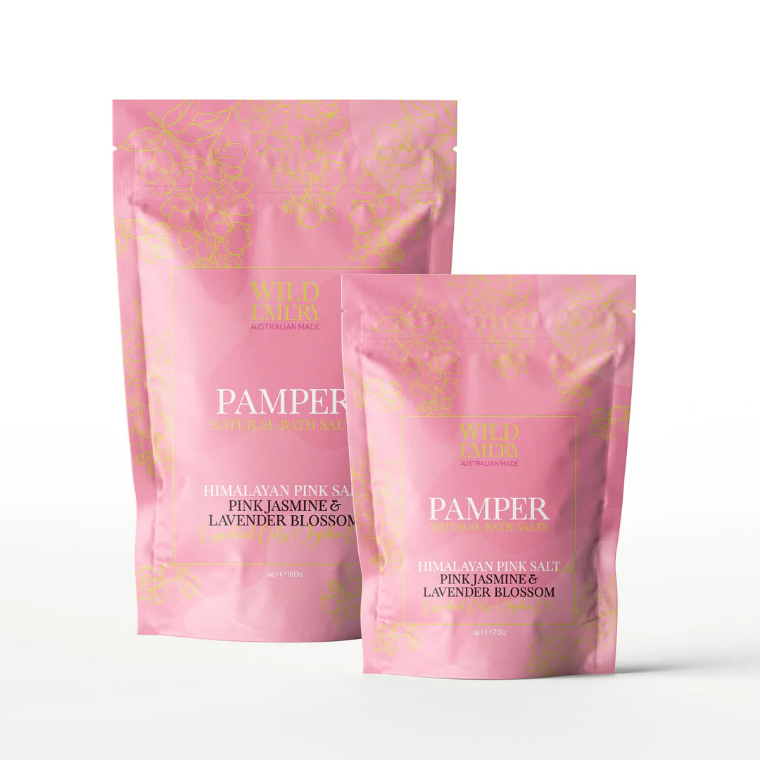 WILD EMERY
PAMPER NATURAL BATH SALTS
