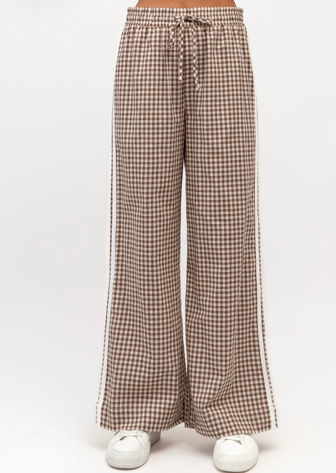 Gingham Brown Pant