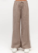 Gingham Brown Pant