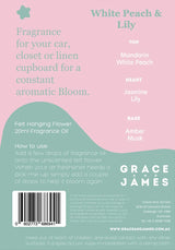 Felt Flower Air Freshener White Peach & Lily