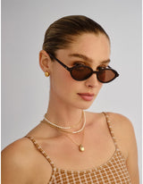 Pyxis Sunglasses – Chocolate Oval Sunglasses