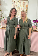 Khaki Denim Dress