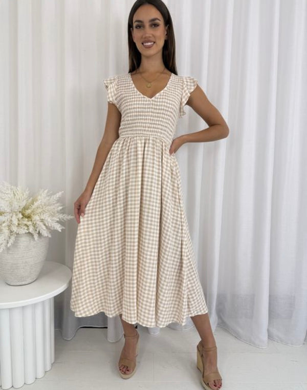 Combs Gingham Dress