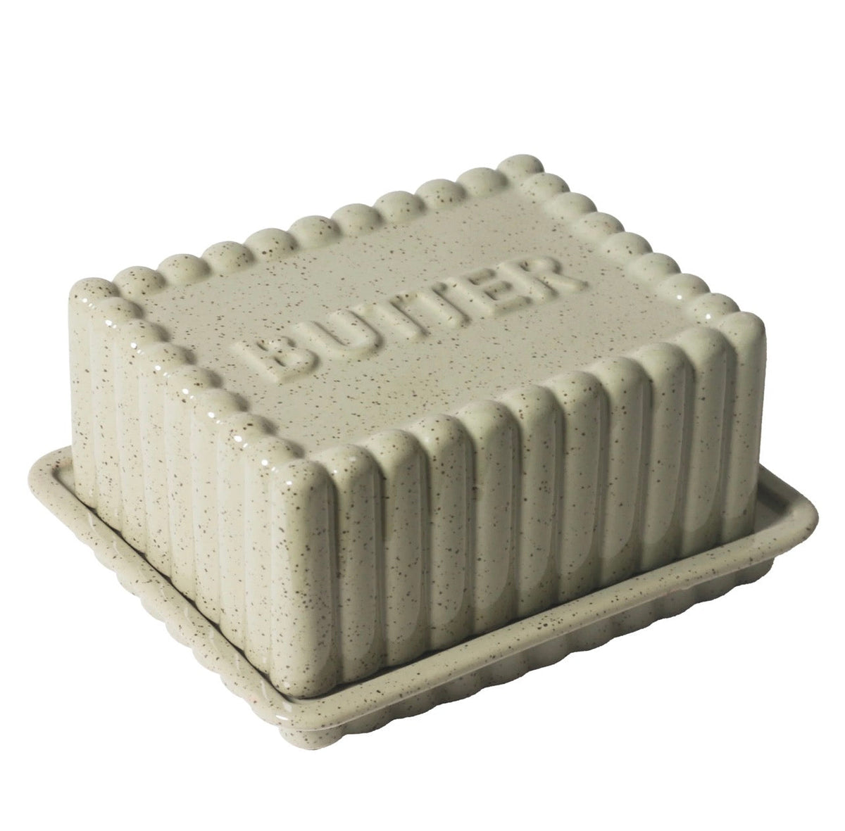 Peppercorn Stoneware Butter Dish | Kitchen Life Collection