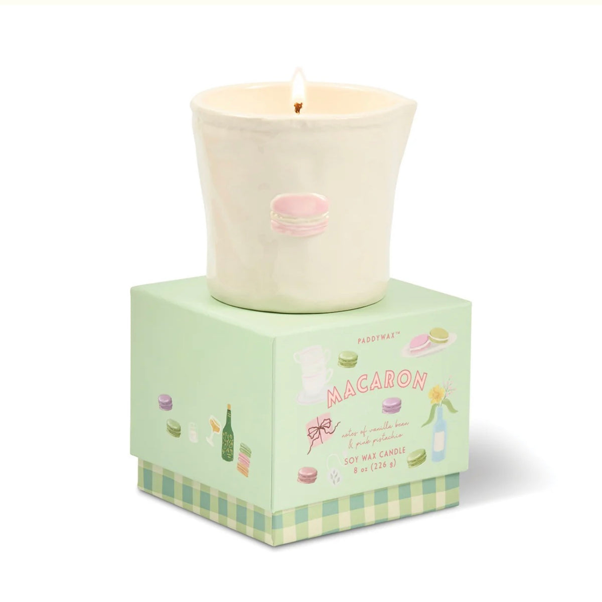 Bistro Ceramic Candle Macaron