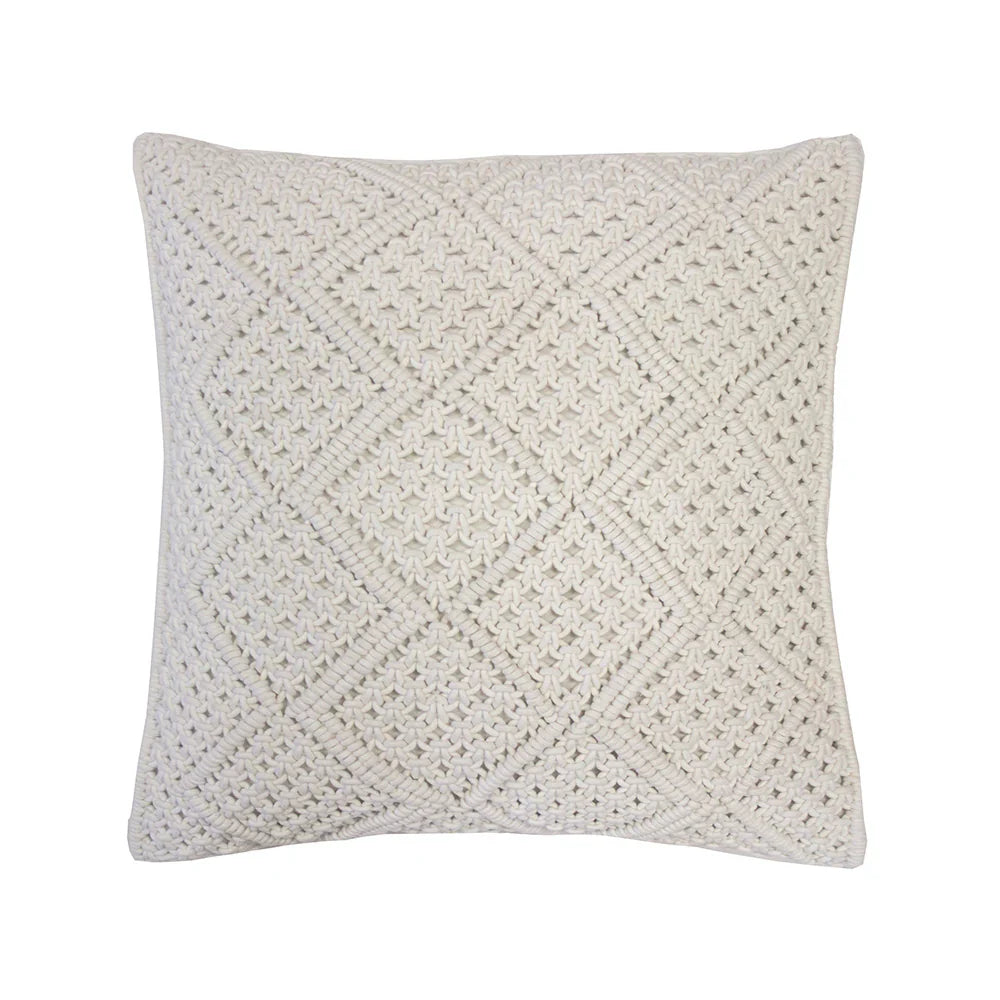 Anka square cushion ivory