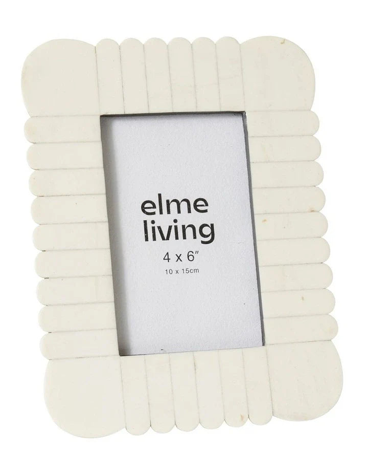 Senan 4x6” photo frame cream
