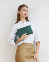 Mimi Clutch- Forest Green