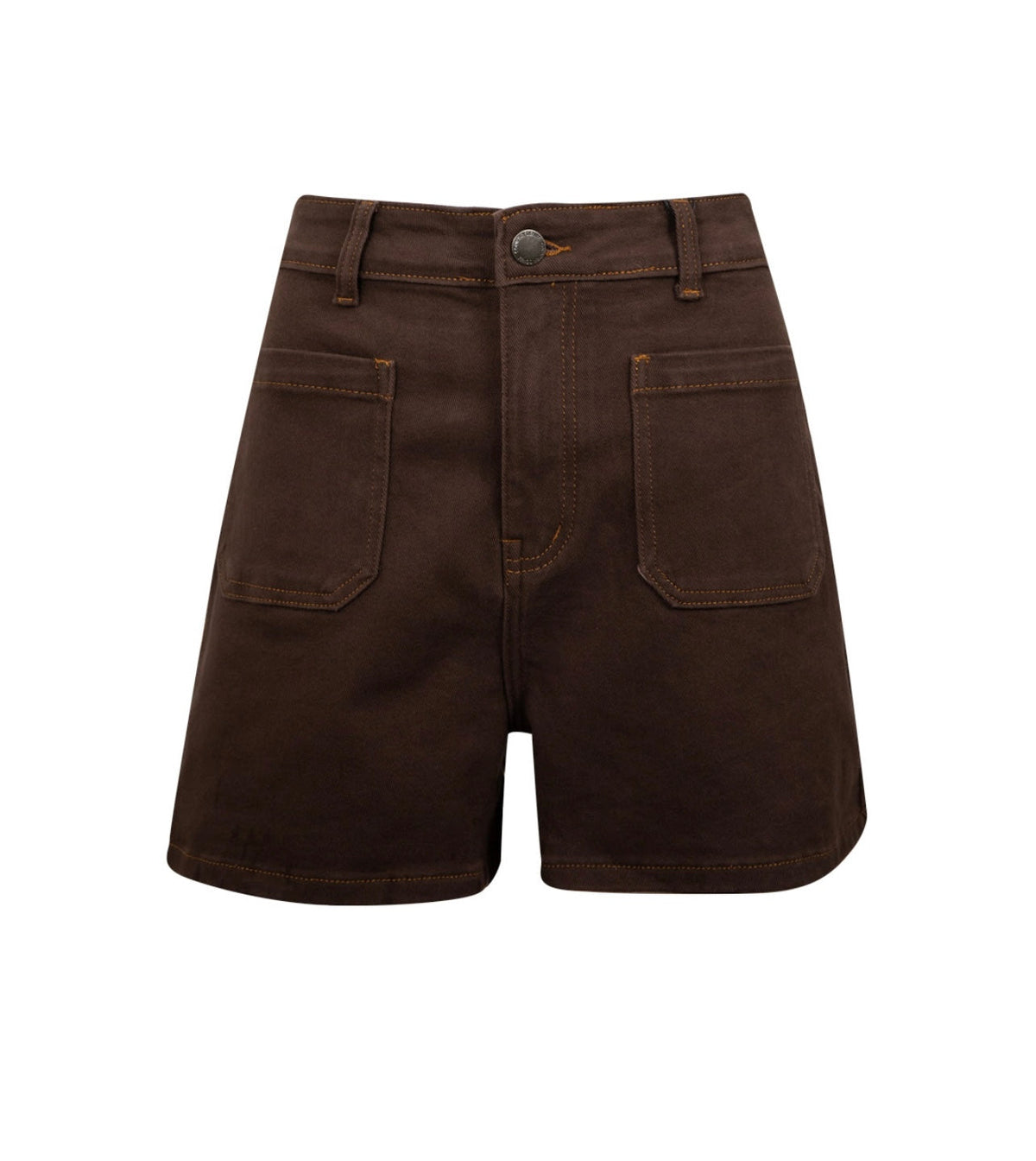 Chocolate Front Pocket Short Country Denim