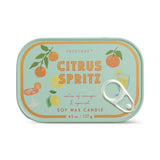 Bistro Tin Printed Candle Orange Citrus Spritz