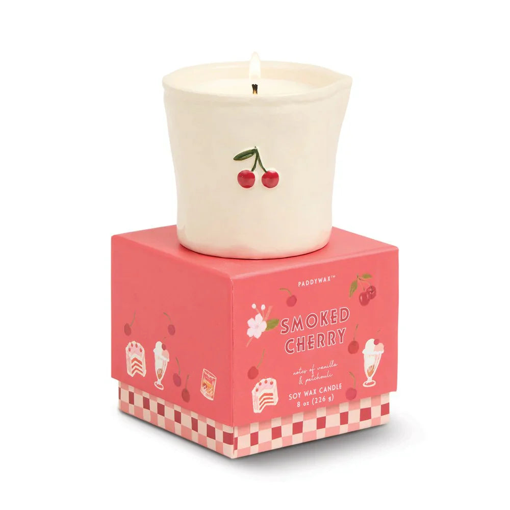 Bistro Ceramic Candle Smoked Cherry
