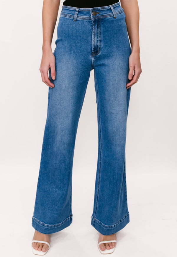 Whimsy High Rise Straight Leg Jean