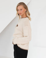 Women’s lightweight knit jumper soft texture everyday outfit