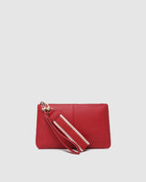 Mimi Clutch - Red Vegan Leather Clutch