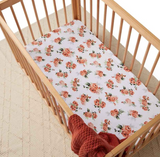 Snuggle Hunny Fitted Jersey Cot Sheet Rosebud