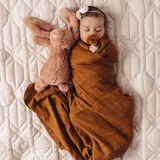 Snuggle Hunny Organic Cotton Muslin Wrap – Bronze Baby Swaddle