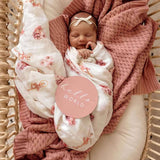Rosa Diamond Knit Organic Baby Blanket