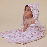 Alice’s Tea Party Organic Hooded Baby Towel