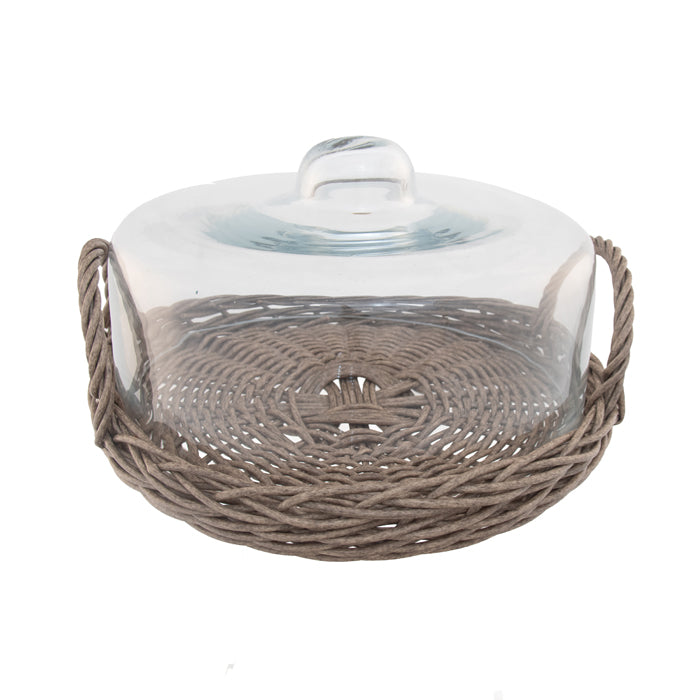 Annette Woven Wide Round Cloche - Large