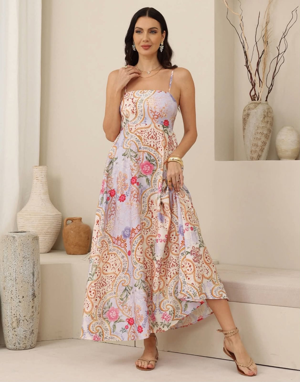 Amara Floral Maxi Dress | Women’s Printed Summer Dress