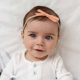 Coral Velvet Bow