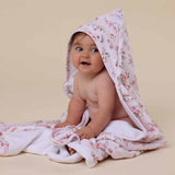 Alice’s Tea Party Organic Hooded Baby Towel