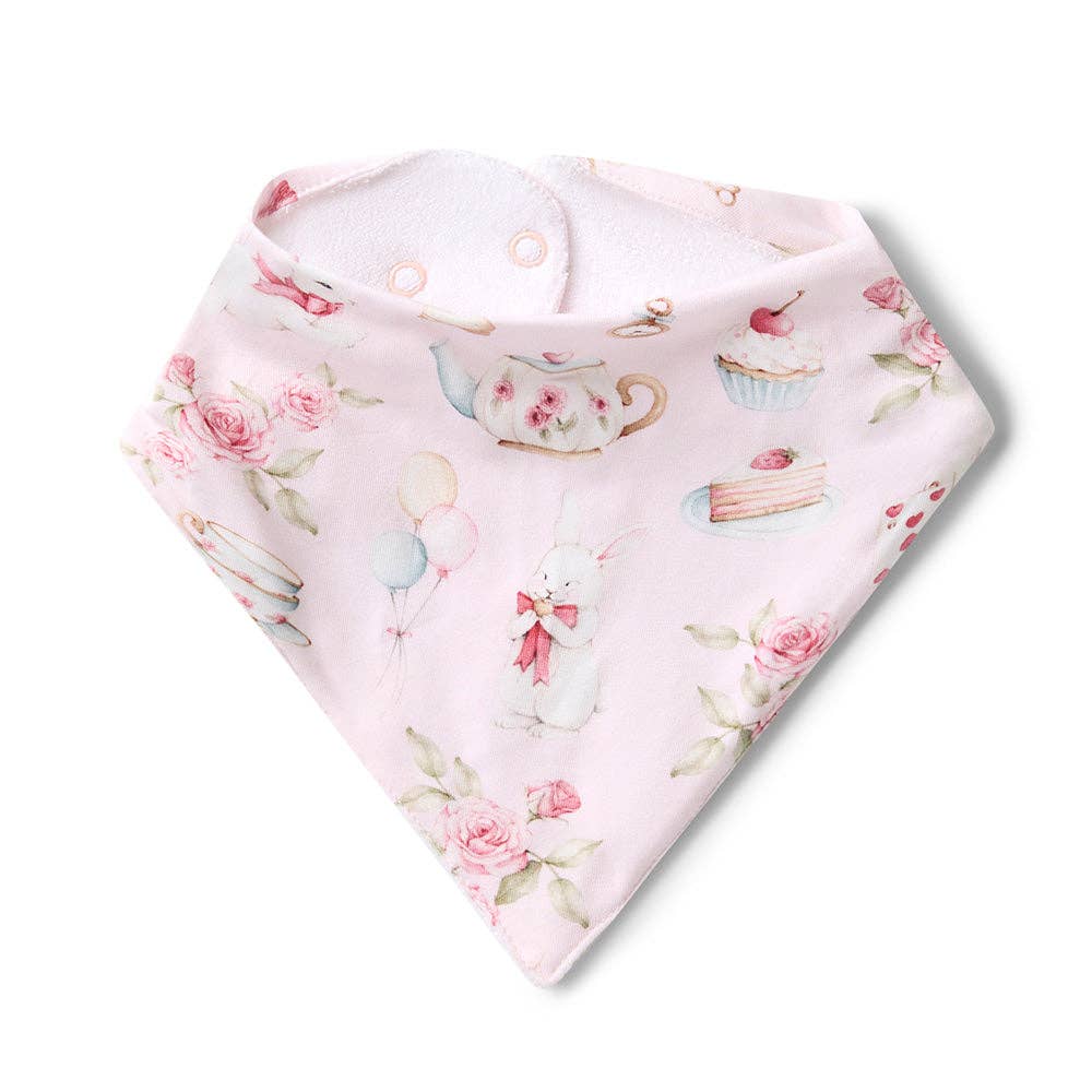 Alice’s Tea Party Organic Dribble Bib