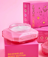 Bopo Women bejeweled body butter natural hydrating cream jar