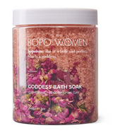 Bopo Women goddess bath soak lavender rose bath salts jar