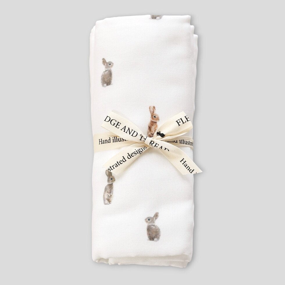 Baby Burp Cloth 2 Pack - Bunny