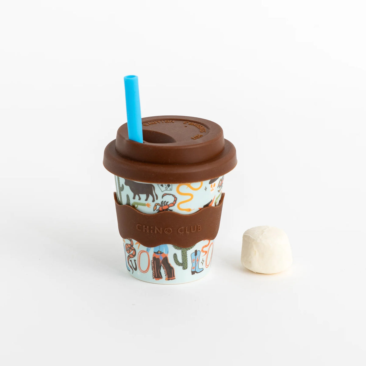 Cowboy babychino cup reusable kids cup bamboo 4oz