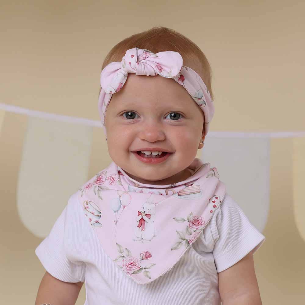 Alice’s Tea Party Organic Dribble Bib