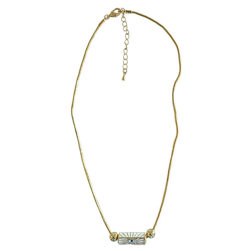 Snake Chain Necklace God's Eye
