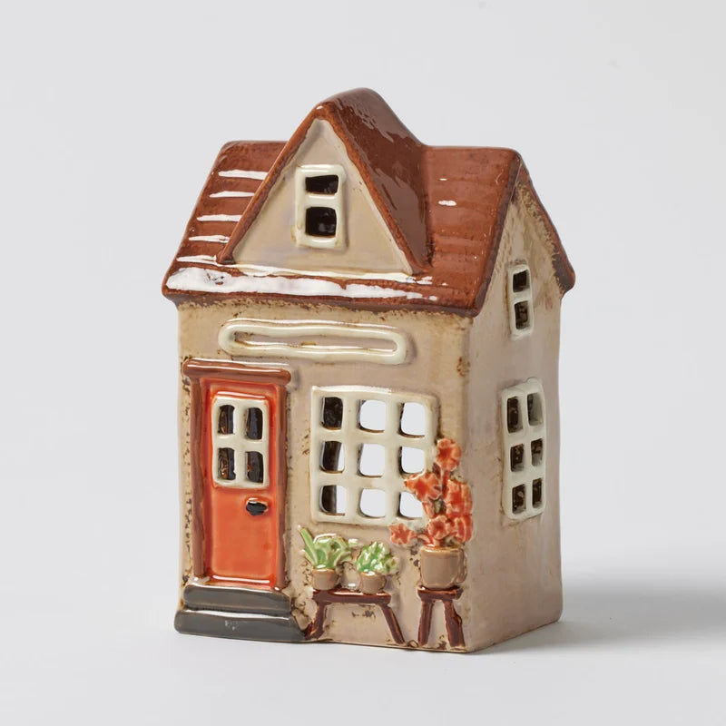 Hand painted stoneware construction