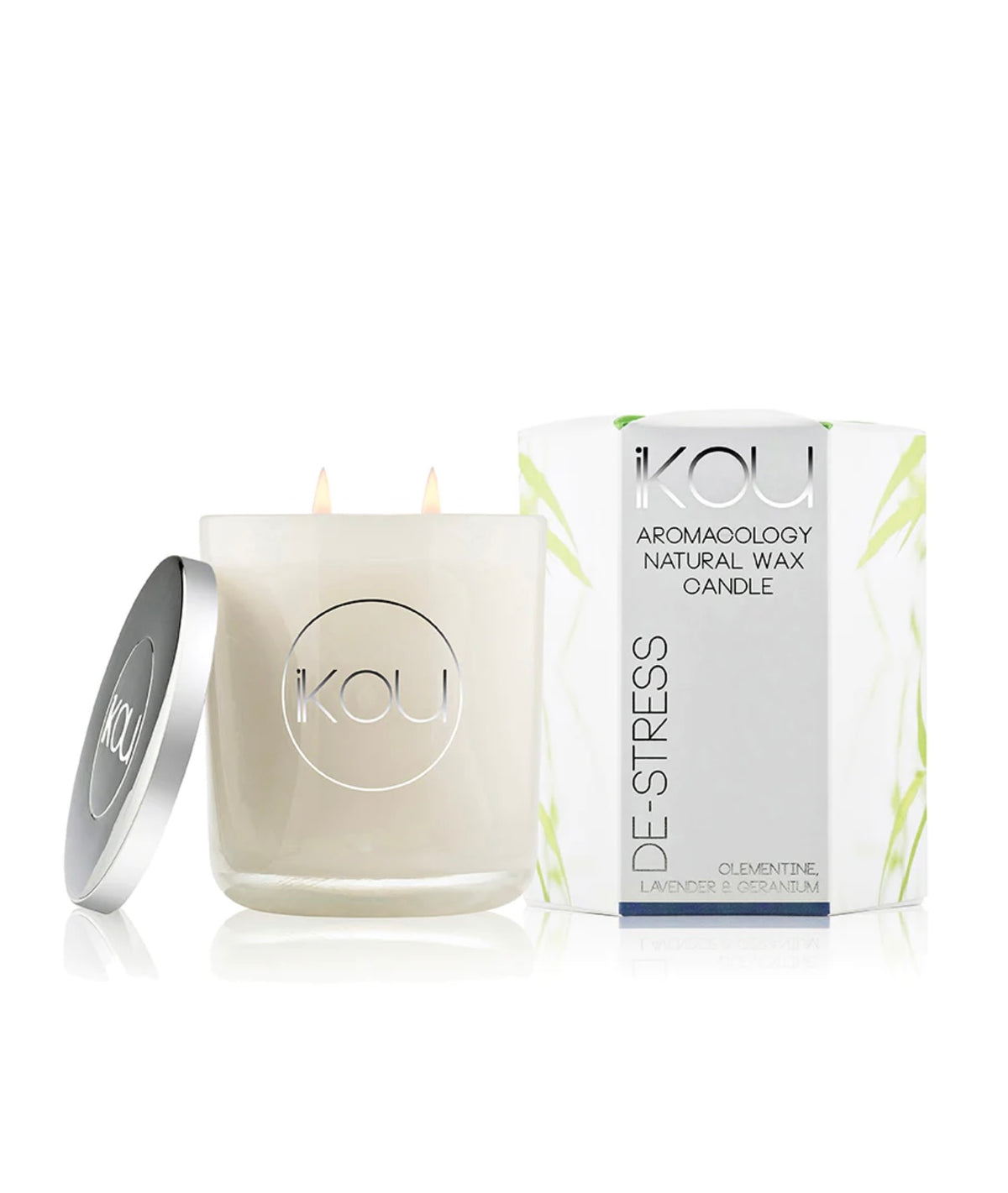 ikou de stress candle large natural wax essential oil candle for relaxation