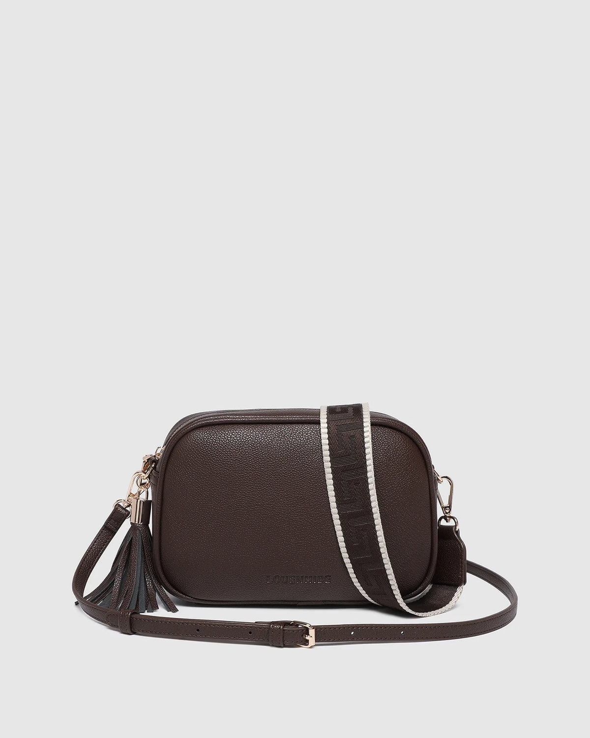 Louenhide Jacinta Chocolate Crossbody Bag with Gia Strap