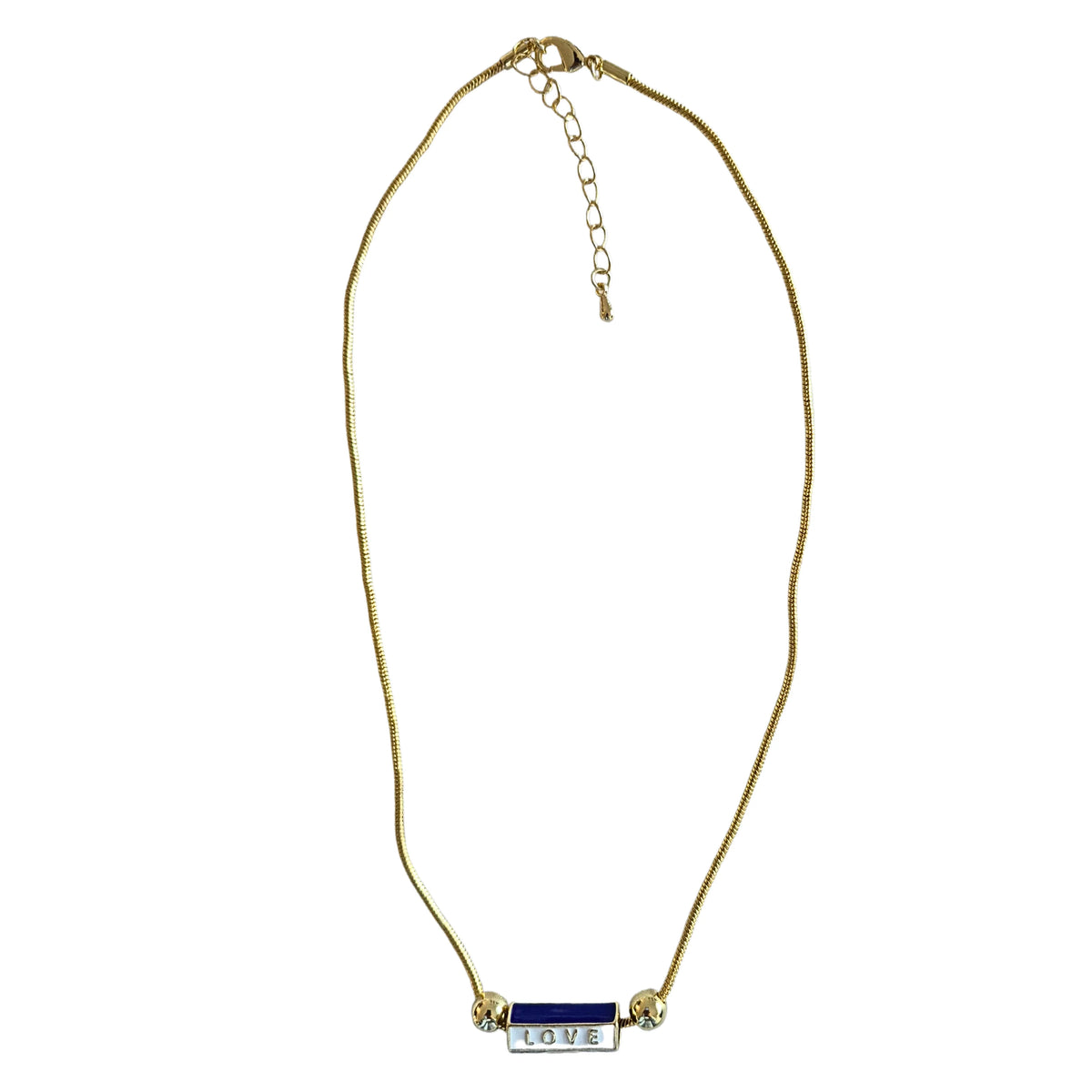 Snake Chain Necklace Love