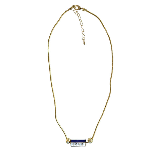 Snake Chain Necklace Love