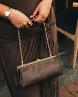 Maya Clutch- Chocolate