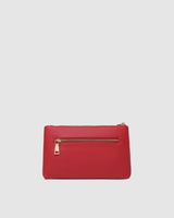 Mimi Clutch - Red Vegan Leather Clutch