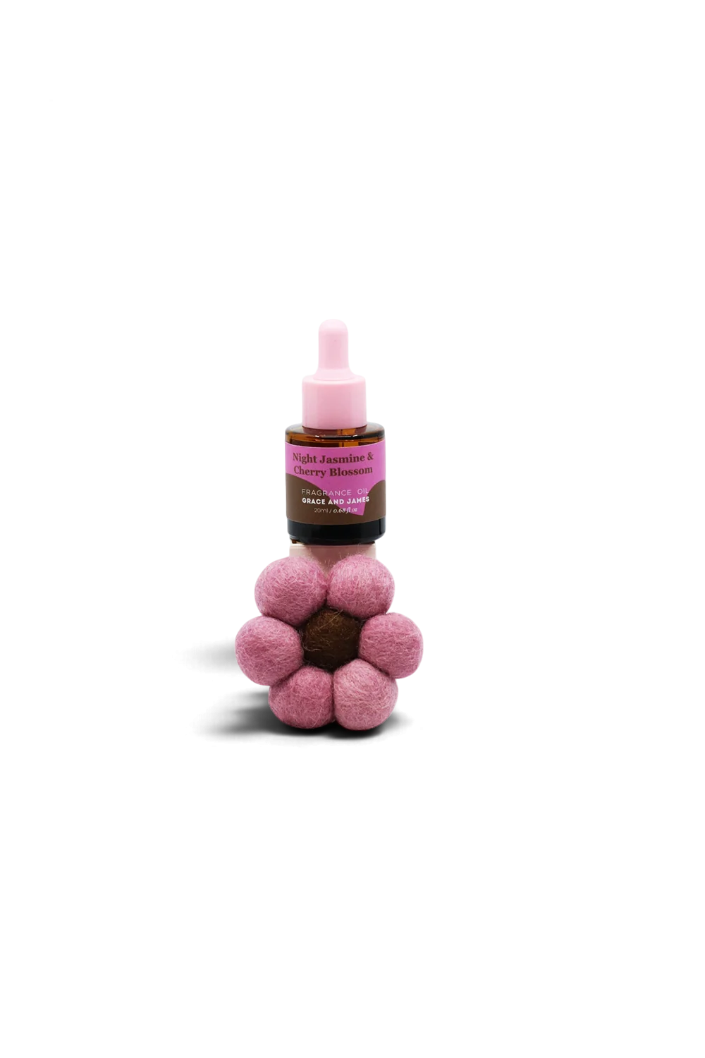 Night Jasmine and Cherry Blossom felt air freshener