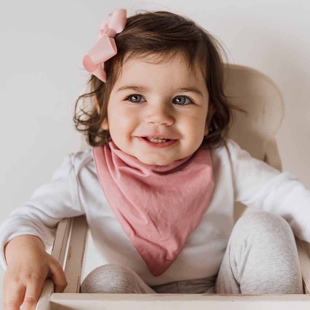 Jewel pink dribble bib Snuggle Hunny baby bandana bib