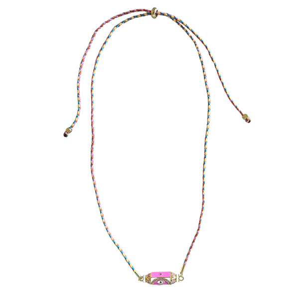 Cord Necklace Pink Eye