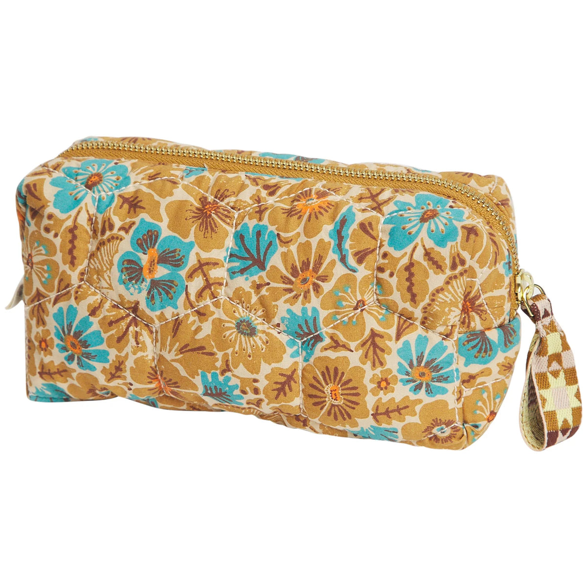Sage x Clare Magnolia Travel Pouch in Turquoise