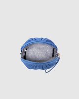 Sarski Suedette Makeup Bag - Persian Blue