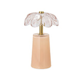 Simone Glass LED Table Lamp - Peach