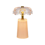 Simone Glass LED Table Lamp - Peach