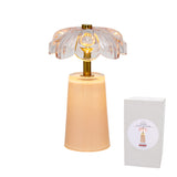 Simone Glass LED Table Lamp - Peach