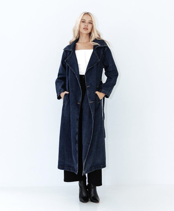 Elle Denim Trench