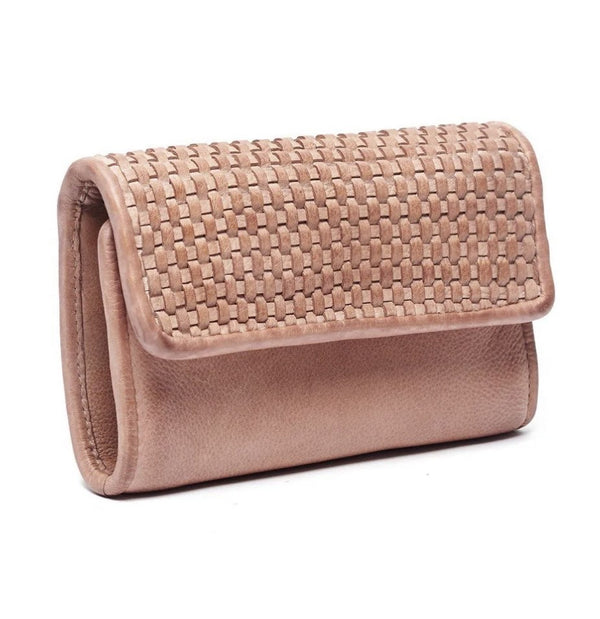 Mira Leather Wallet Blush